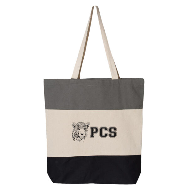 Q-Tees - 11L Tri-Color Tote - Printed Logo Thumbnail