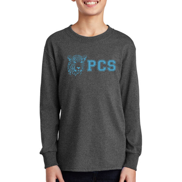 Port & Company Youth Long Sleeve Core Cotton Tee - Printed Logo Thumbnail