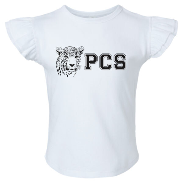 Rabbit Skins - Toddler Flutter Sleeve Tee - Printed Logo Thumbnail