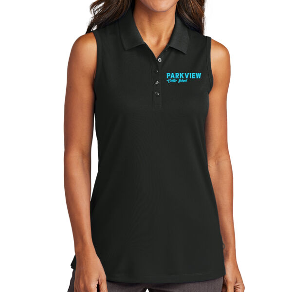 Port Authority® Ladies Dry Zone® UV Micro-Mesh Sleeveless Polo - Embroidered Logo Thumbnail